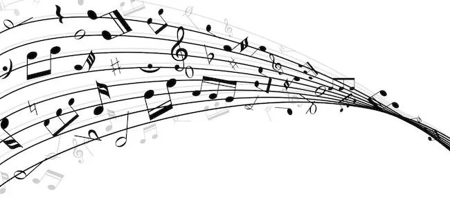 Notas musicales representando la armonía