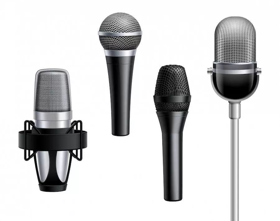 Diferentes tipos de micrófono