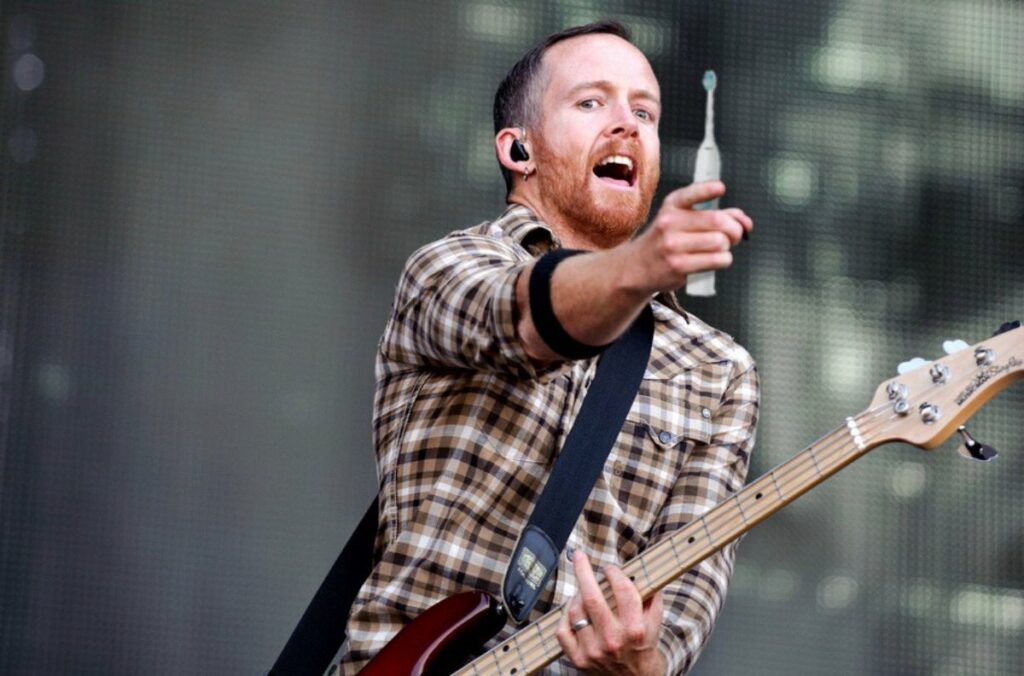 dave phoenix farrell durante show do Linkin Park