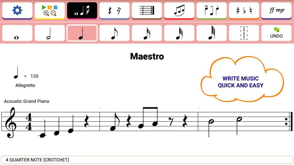 Maestro é um dos aplicativos de partituras com recursos ilimitados