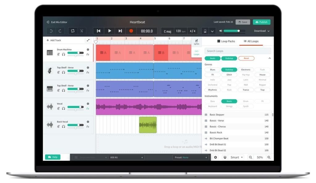 BandLab, uma das DAWs gratuitas mais completas do mercado