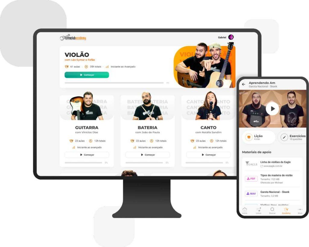 Cifra Club Academy, plataforma de ensino de música online