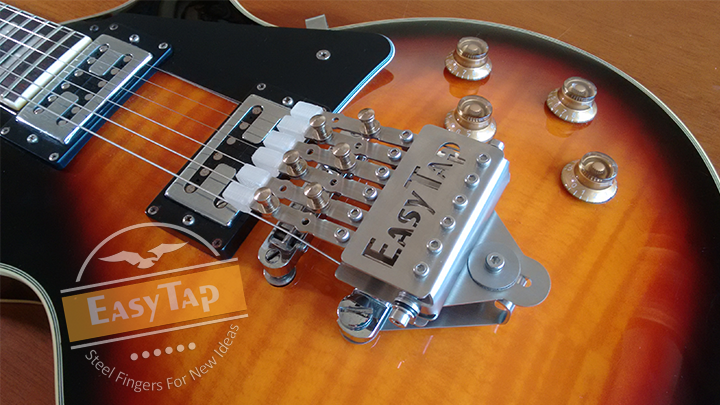 Easy Tap instalada em uma guitarra guitarra Les Paul