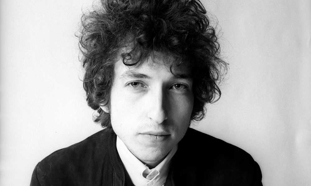Bob Dylan en foto blanco y negro