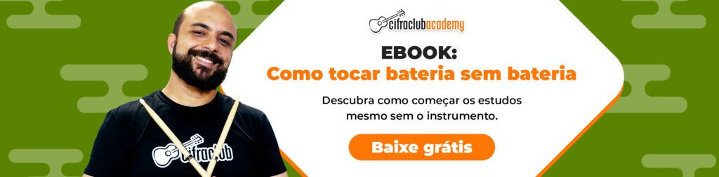 Download gratuito de ebook, do cifra club, com dicas sobre como tocar bateria sem fazer barulho