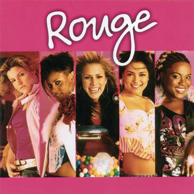 Capa da música Ragatanga, uma montagem com fotos das integrantes do grupo Rouge