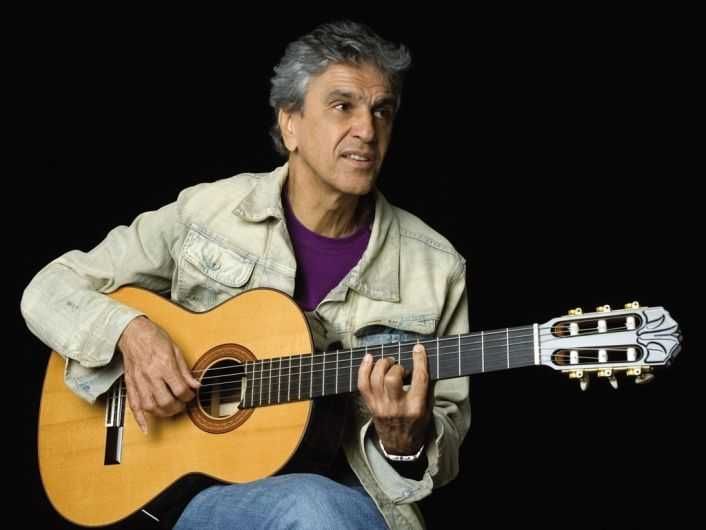 Caetano Veloso tocando violão