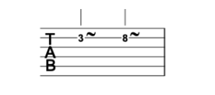 como ler tablatura - vibrato