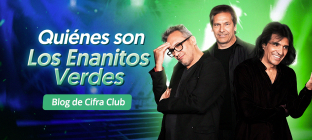 Los integrantes del grupo Los Enanitos Verdes. Texto en la imagem: Quiénes son Los Enanitos Verdes - Blog de Cifra Club