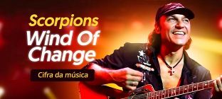 O guitarrista, Matthias Jabs. Scorpions. Wind Of Change: Cifra da música.