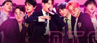 En la imagen el grupo BTS se presenta en vivo