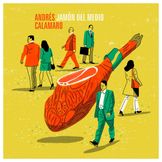 Portada del álbum "Jamón Del Medio", de Andrés Calamaro