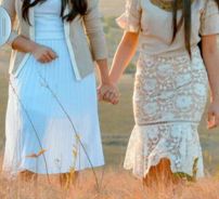 Foto de Lia e Rebeca