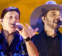 Foto de Felipe e Falcão