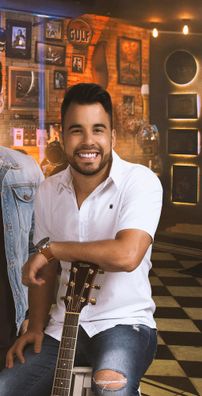 Foto de Clayton e Romário