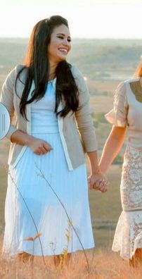 Foto de Lia e Rebeca