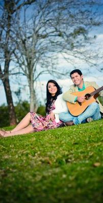 Foto de Marcelo e Manuela