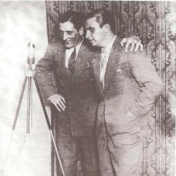 Foto do artista Francisco Alves e Mário Reis