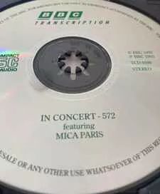 Mica Paris — in Concert: 572 - 1993 • Álbum