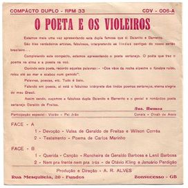 O Poeta e Os Violeiros  - 1967 • Single/EP