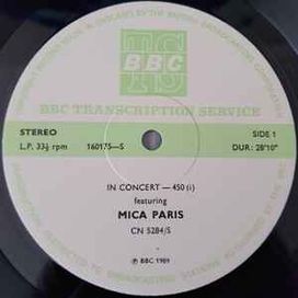 Mica Paris - in Concert: 450 - 1989 • Álbum