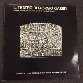 Il Teatro di Giorgio Gaber (Anni Affollati) - 1982 • Álbum