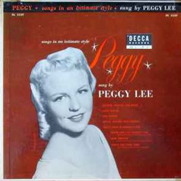 Peggy Songs In An Intimate Style Lbum De Peggy Lee Letras Com