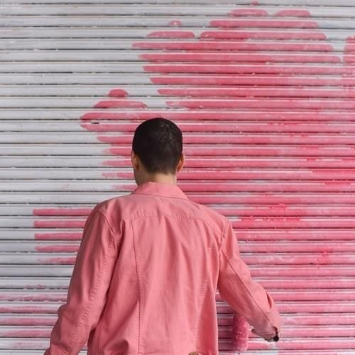 Portada de la canción "Baby Blue", de Rence