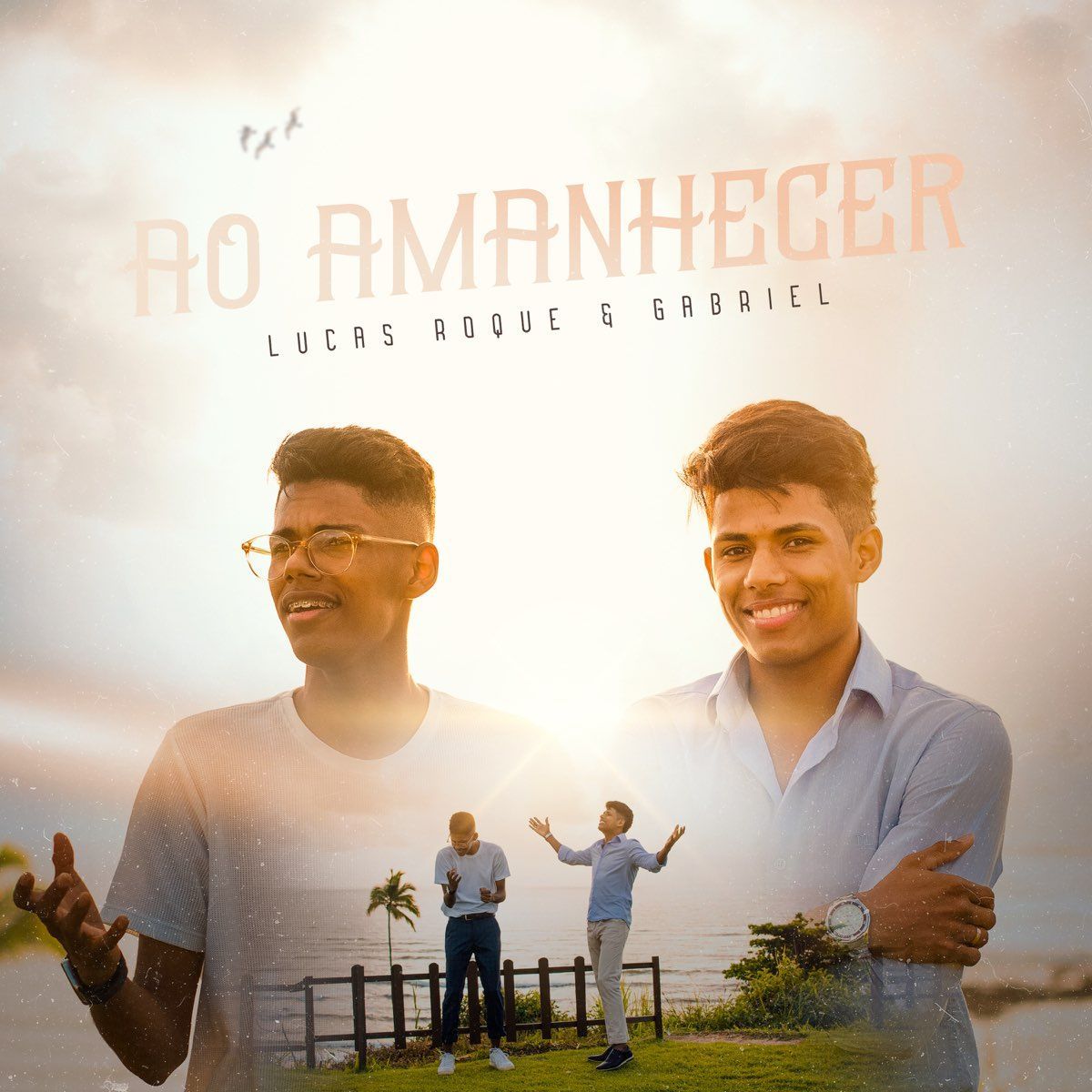 Portada de la canción "Ao Amanhecer", de Lucas Roque e Gabriel