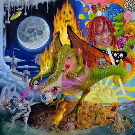Portada de la canción "Miss The Rage", de Trippie Redd