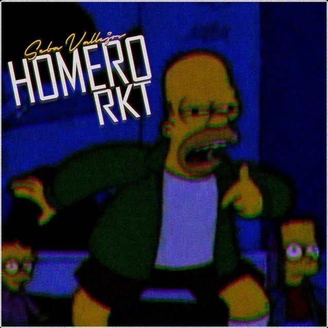 Portada de la canción "Homero RKT", de Seba Vallejos