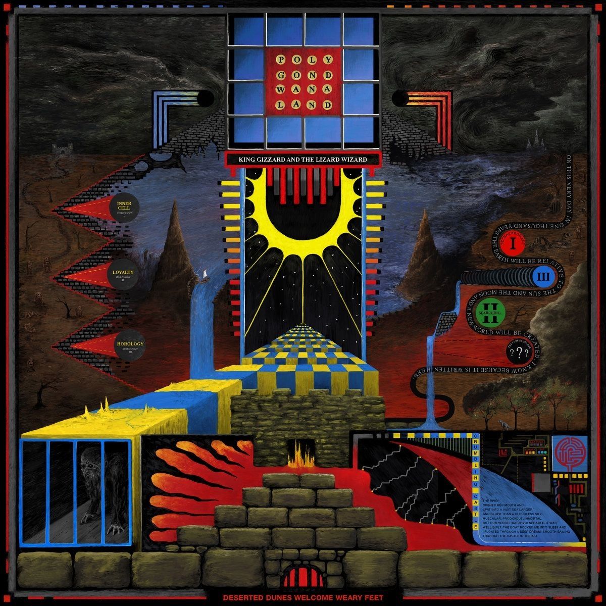 Portada de la canción "Crumbling Castle", de King Gizzard & The Lizard Wizard