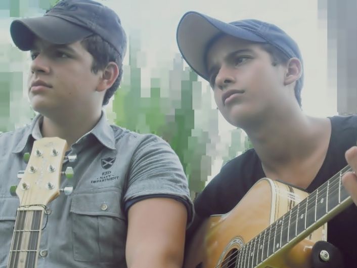 Foto de Junior e Geovani