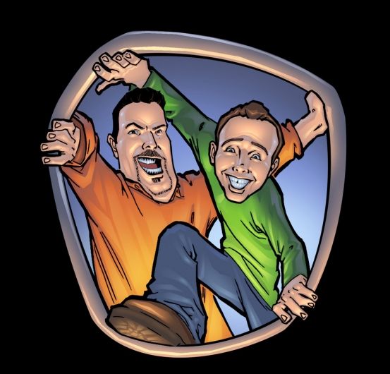 Foto de Quim Roscas e Zeca Estacionancio