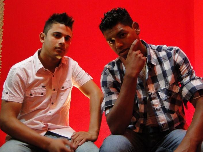 Foto de David e Leandro