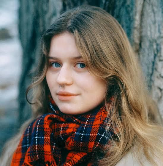 Photo of girl in red