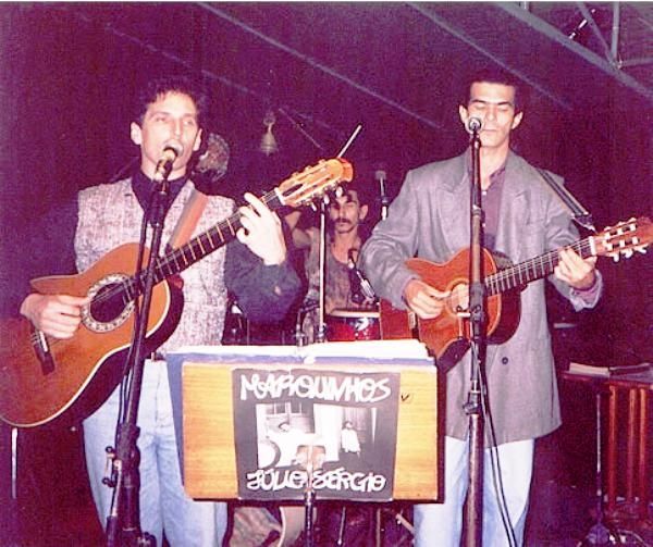 Foto de Marquinhos e Júlio Sérgio
