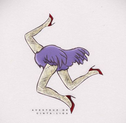 Foto de Avestruz de Cinta-liga