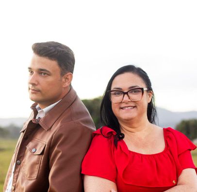 Foto de Junior e Débora