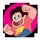 Portada de la canción "Desobediente (part. Evie Said e Mariana Féo)", de Steven Universe