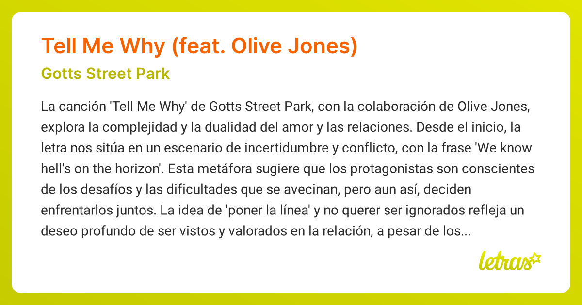 significado-de-la-canci-n-tell-me-why-feat-olive-jones-gotts-street