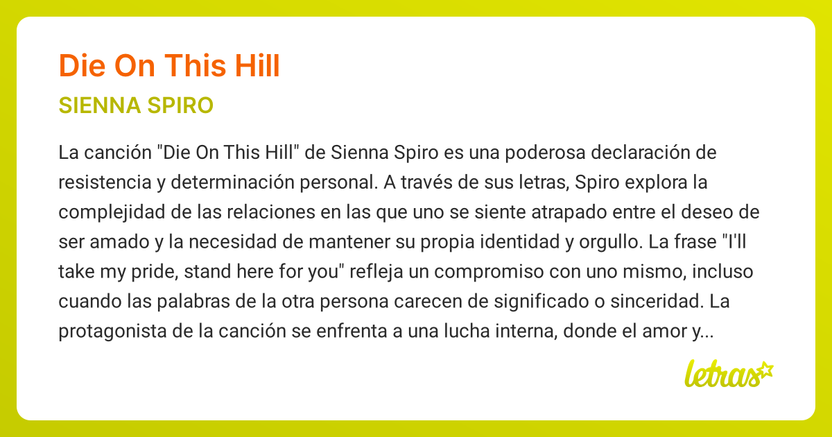From Studio to Global Sensation: the Rise of Sienna Spiro's 'Die on This Hill'