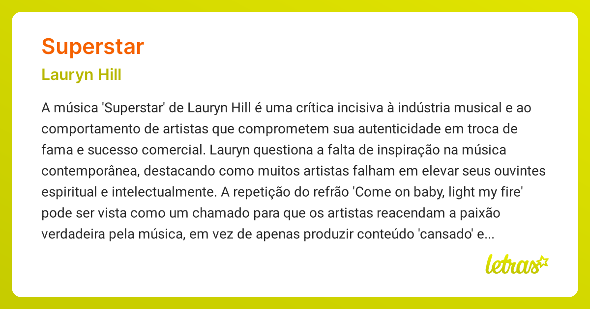 Come on baby light my fire lauryn hill sales
