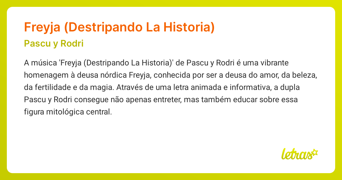 Freyja Destripando La Historia Significado Pascu Y Rodri 