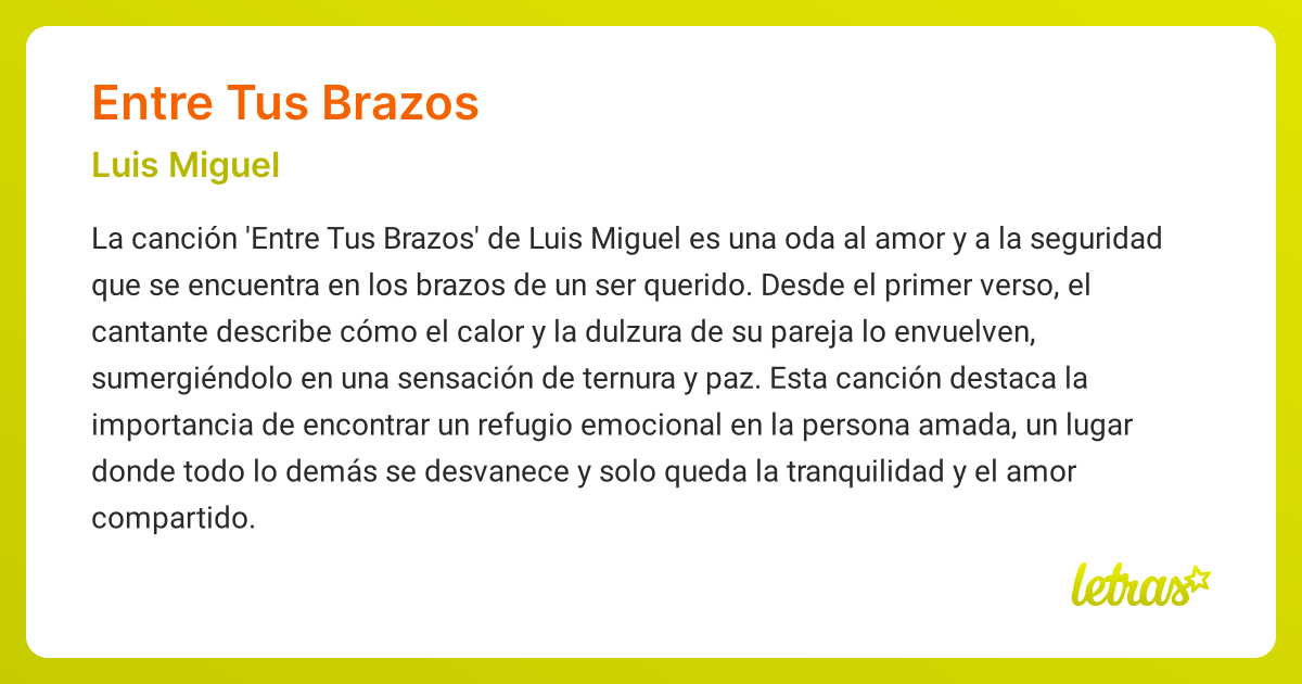Dime Cuanto Vale Estar Entre Tus Brazos