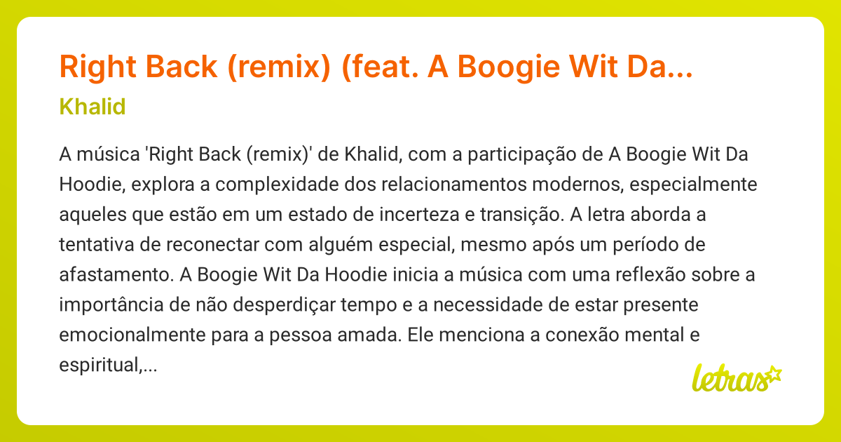 Khalid right back remix sale