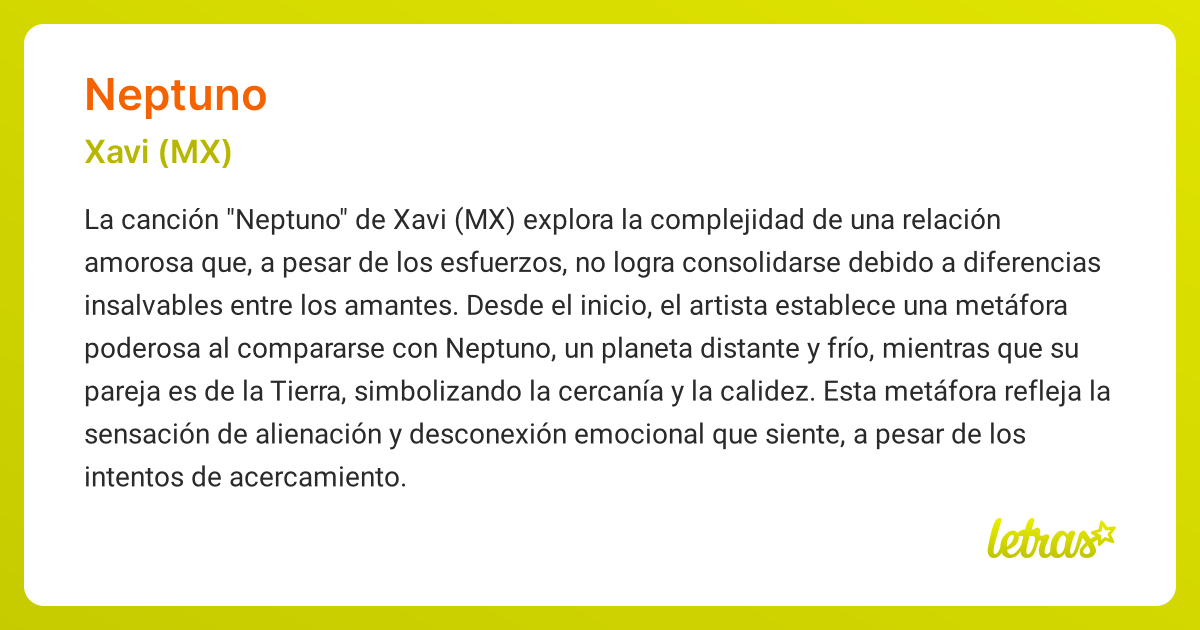 Significado de la canción NEPTUNO (Xavi (MX)) - LETRAS.COM