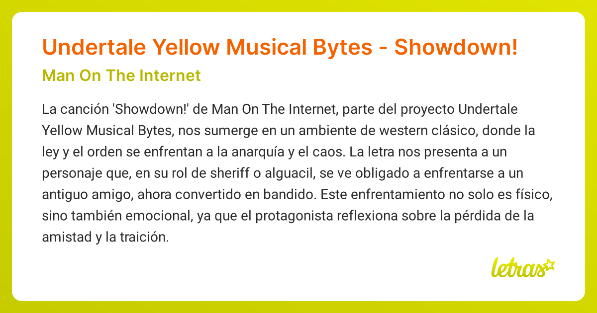 Significado de la canción Undertale Yellow Musical Bytes - Showdown ...