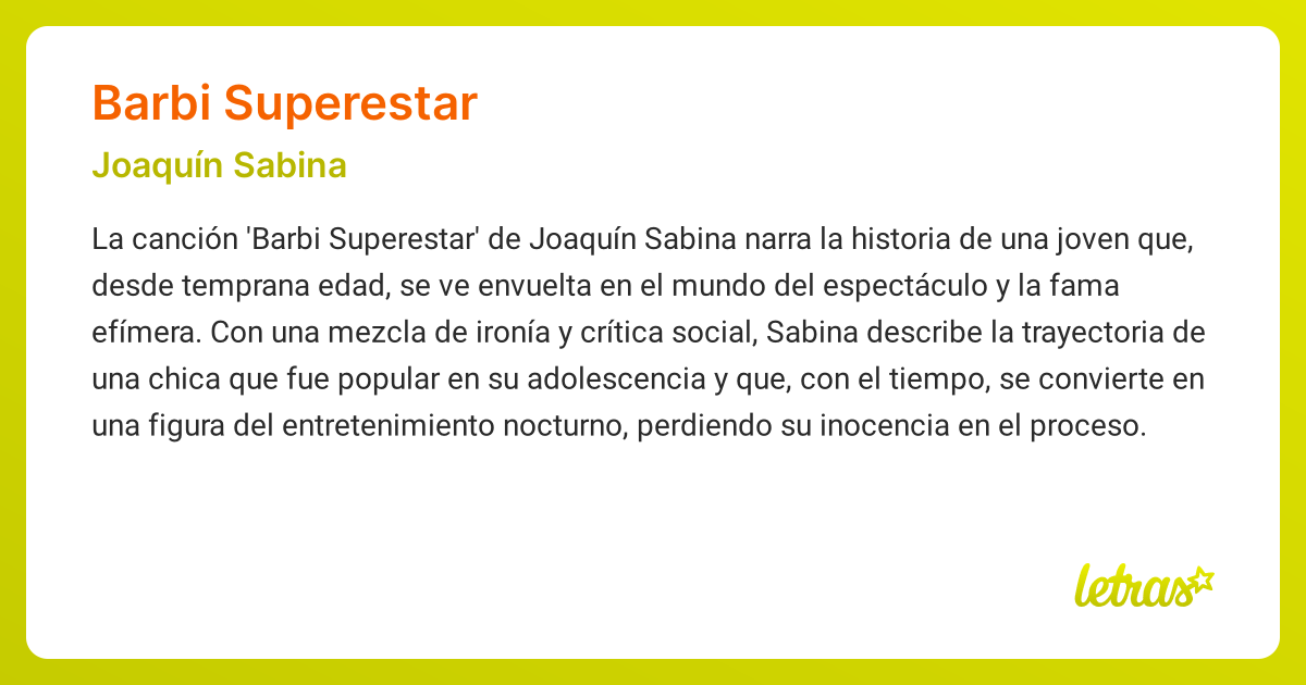 Barbi superstar sabina hotsell