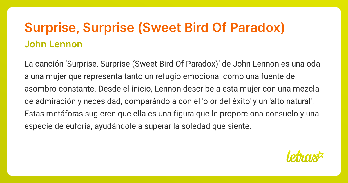 significado-de-la-canci-n-surprise-surprise-sweet-bird-of-paradox